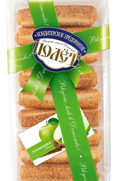 Десерт Полет слоёный яблоко с корицей 300г