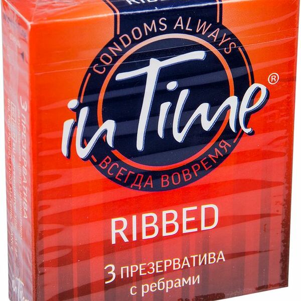 Презервативы In Time №3 с ребрами, 3шт