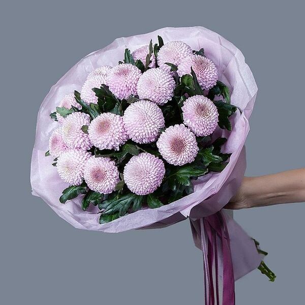 Монобукет из 17 Хризантем Мамоко