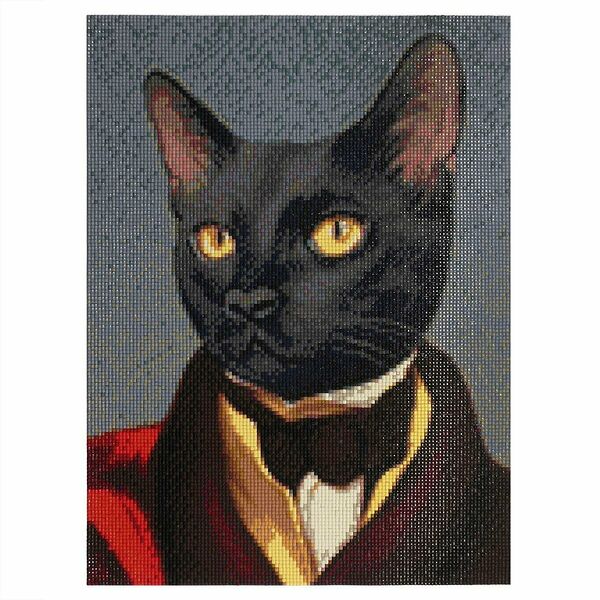 Cr 340010 Алмазная мозаика 'Кот Джентльмен', 30*40см, Cristyle