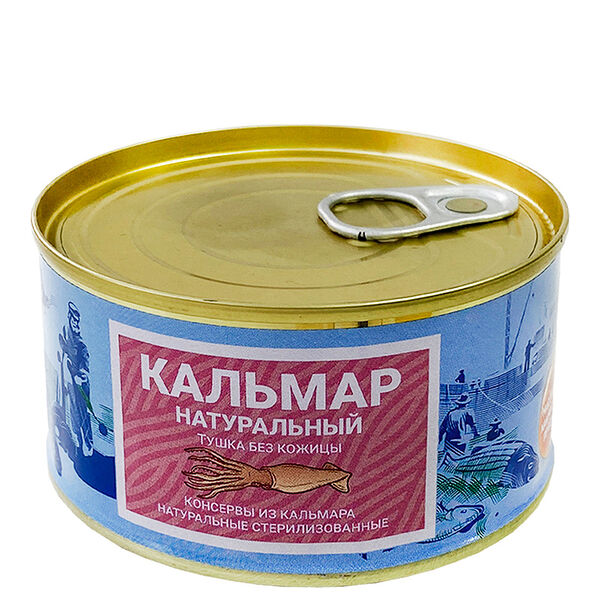Кальмар натуральный, Камчаттралфлот, 185 г