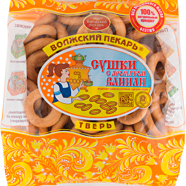 Сушки ВОЛЖСКИЙ ПЕКАРЬ Мини с ароматом ванили