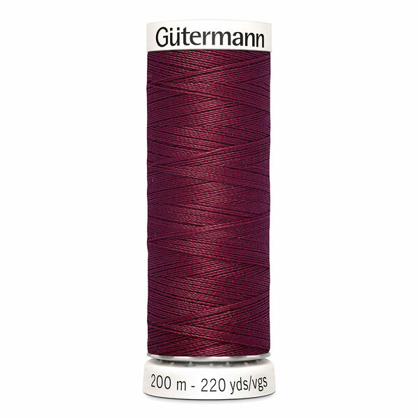748277 Нить Sew-all для всех материалов, 200м, 100% п/э Gutermann(375 красная слива)