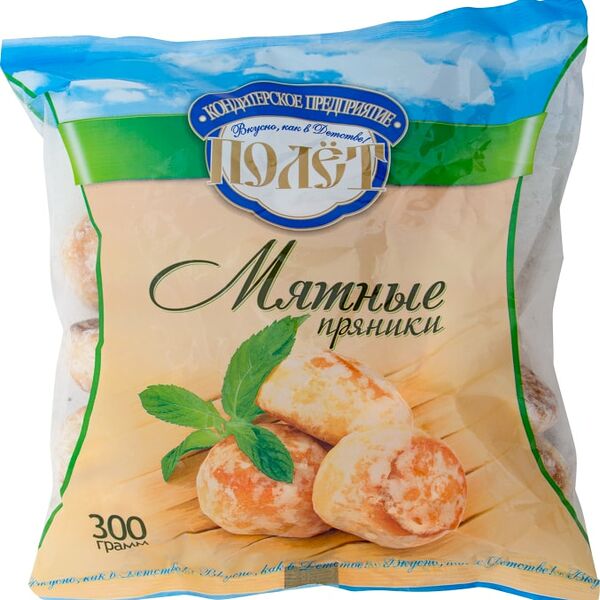 Пряники Полет Мятные 300г