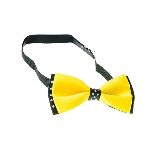 Галстук-бант желтый
