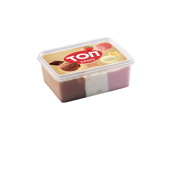 Мороженое Топ трио шоколад-ваниль-клубника 