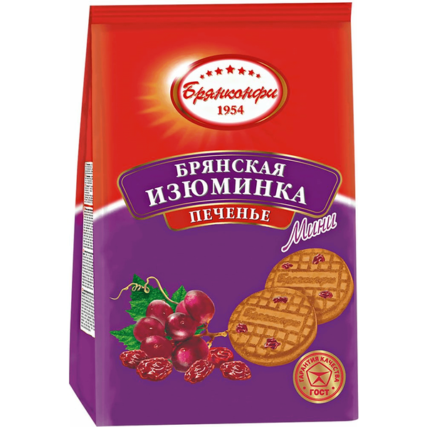 Печенье сахарное Брянконфи Брянская изюминка мини