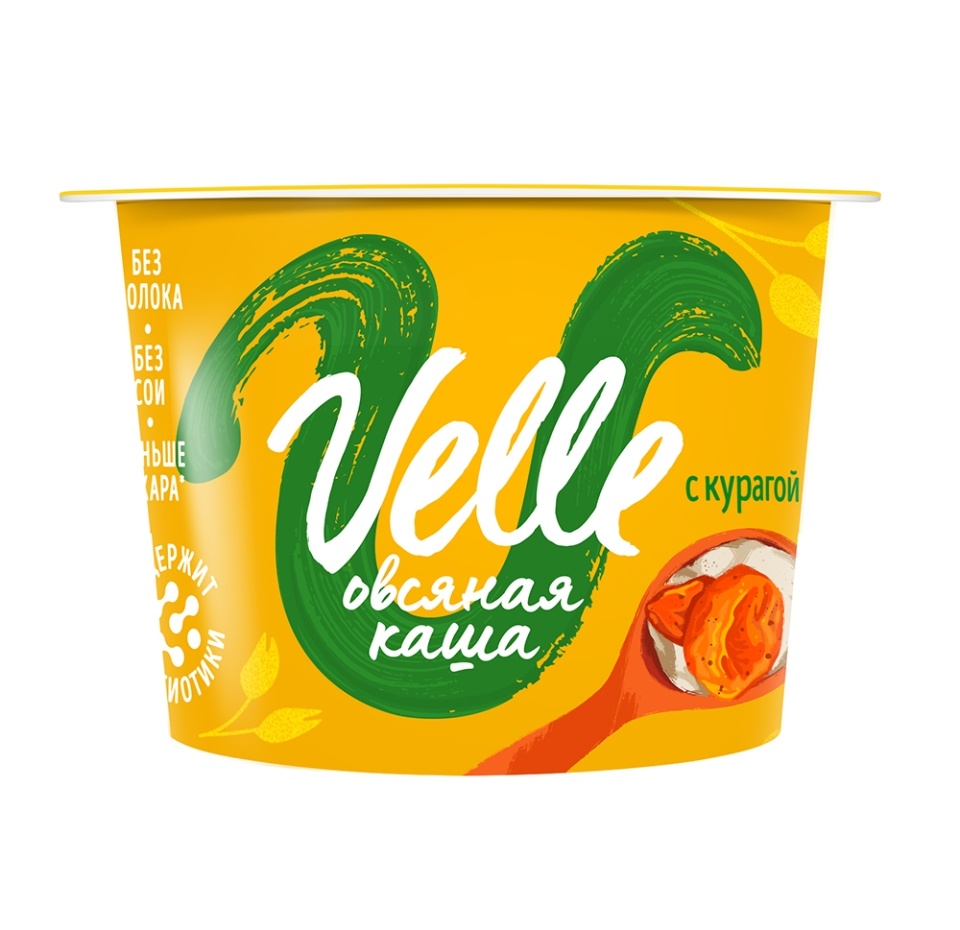 

Продукт овсяный ферментированный "Овсянка-курага" Velle 180г Россия