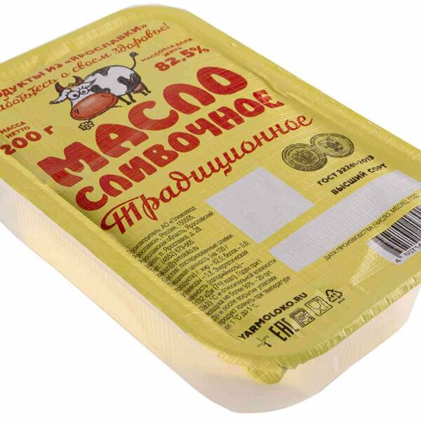 Масло сливочное Продукты из Ярославки Традиционное 82,5%