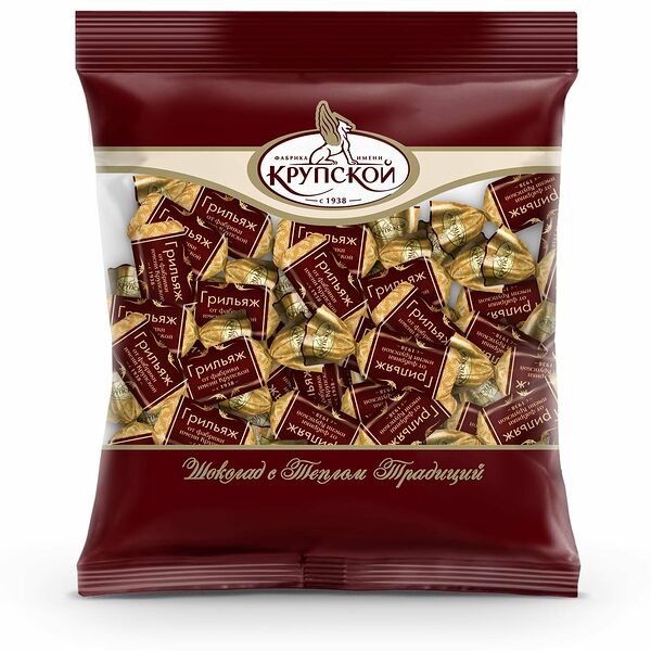 Конфеты шоколадные Фабрика имени Крупской Грильяж