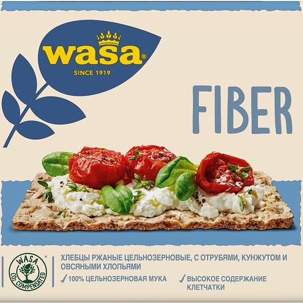 Хлебцы Wasa ржаные с отрубями кунжутом и овсяными хлопьями 230г