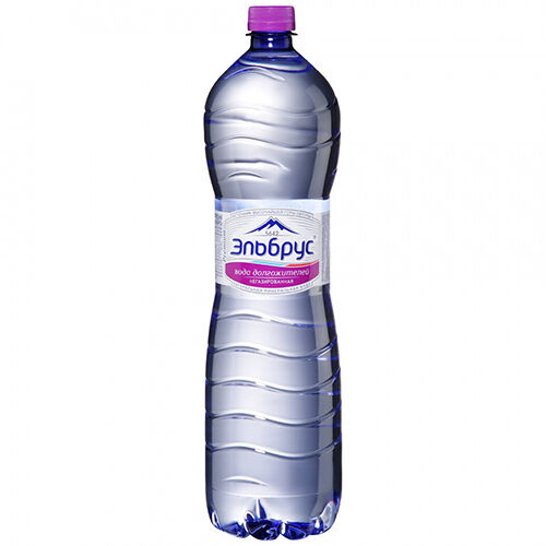 Вода минеральная негазированная, «Эльбрус»