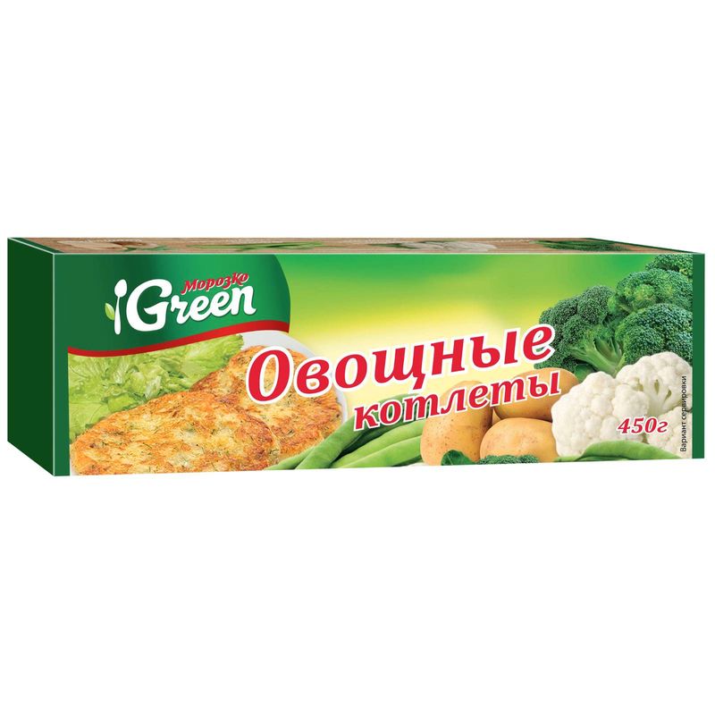 

Котлеты овощные Морозко Green 450 г