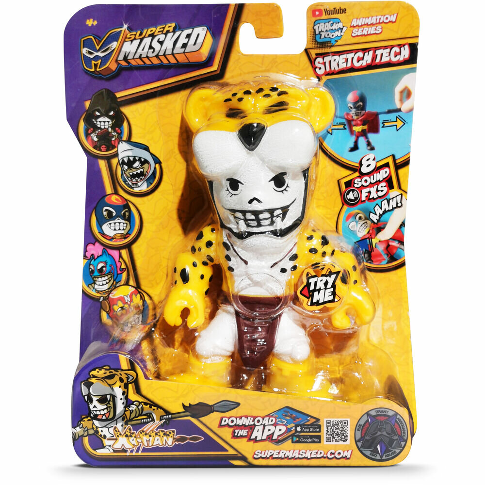 

Фигурка-тянучка SUPERMASKED, супергерой XA MAN, со звуком