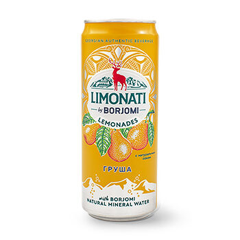Напиток Borjomi Лимонад со вкусом груши газированный, 330мл