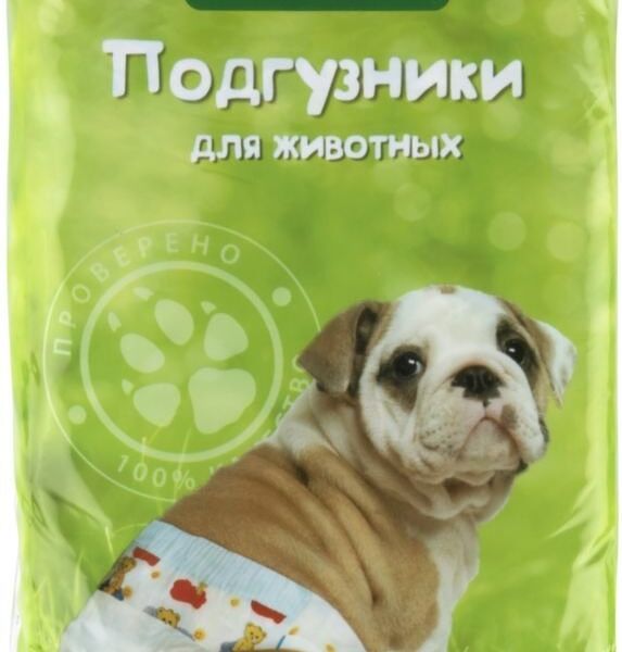 Подгузники Triol для собак размер M, 12 шт.