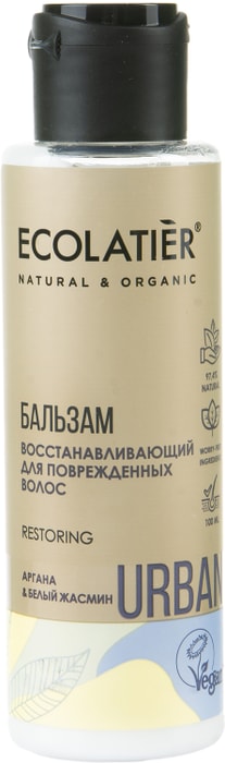 

Бальзам для волос Ecolatier Восстанавливающий Аргана и белый жасмин 100 мл