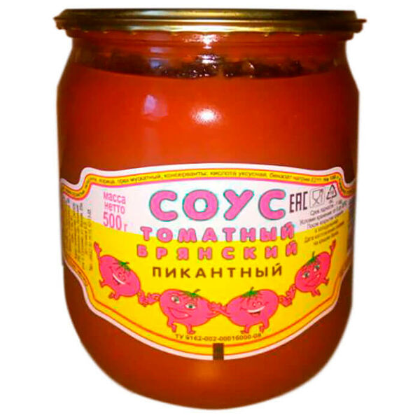 Соус Брянский 500г пикантный ст/б