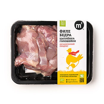 Филе бедра цыпленка-бройлера б/к, без кожи Ферма М2, Россия