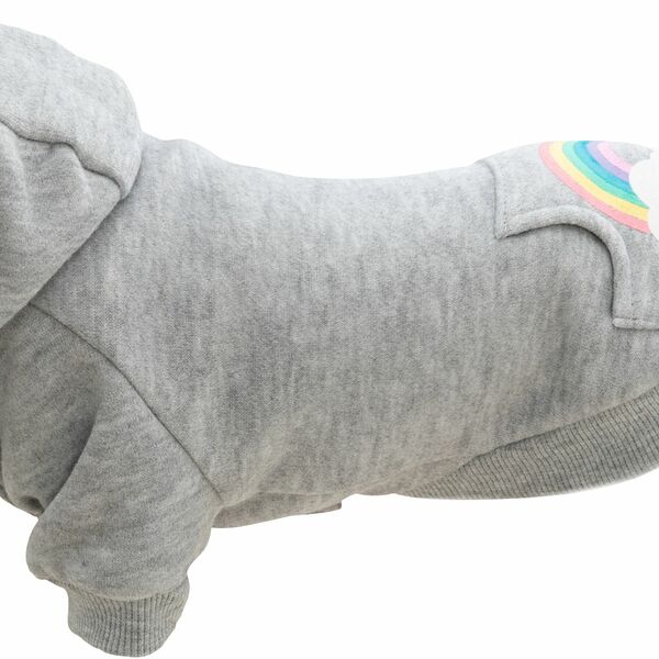 TRIXIE Худи Rainbow Falls, XXS: 21 см, светло-серый