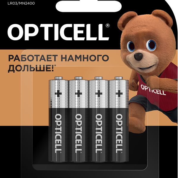 Элемент питания OPTICELL Basic AAA, Арт. 5051002, 4шт