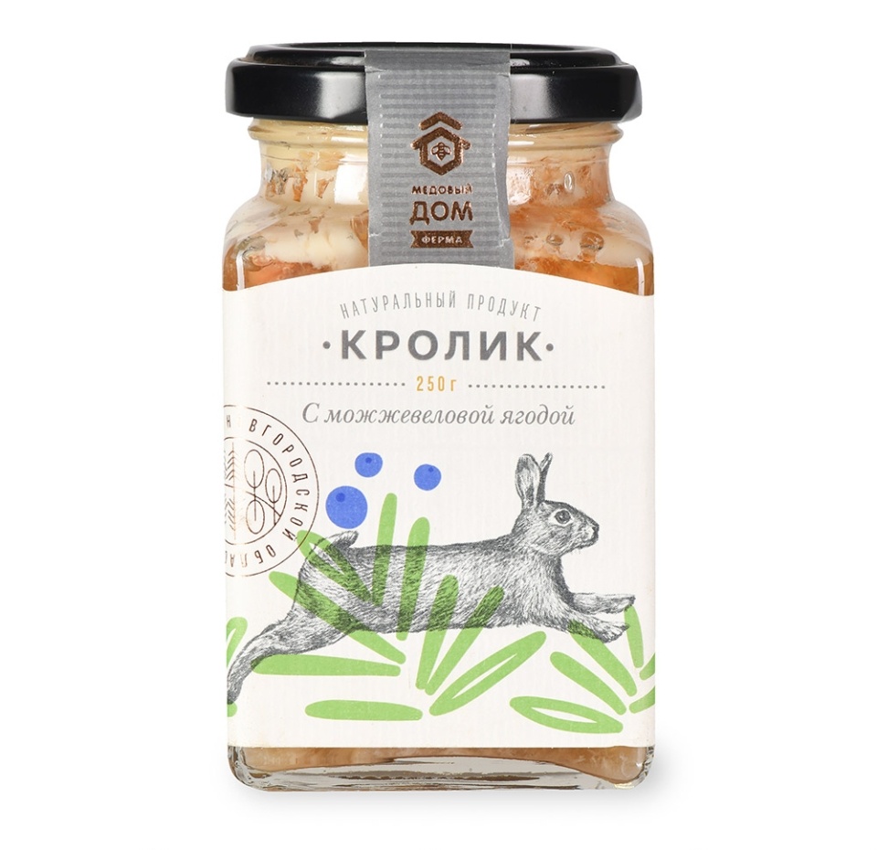 

Кролик с можжевеловой ягодой Медовый дом 250 г