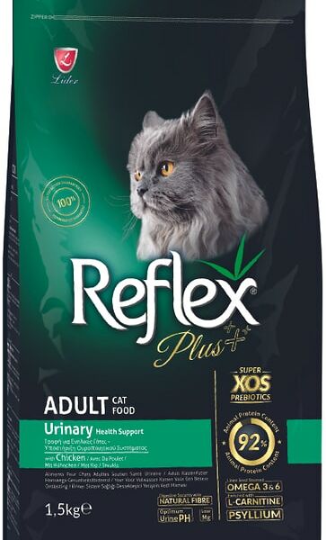Сухой корм для кошек Reflex Plus Adult Urinary для здоровья мочевыводящих путей с курицей 1.5кг
