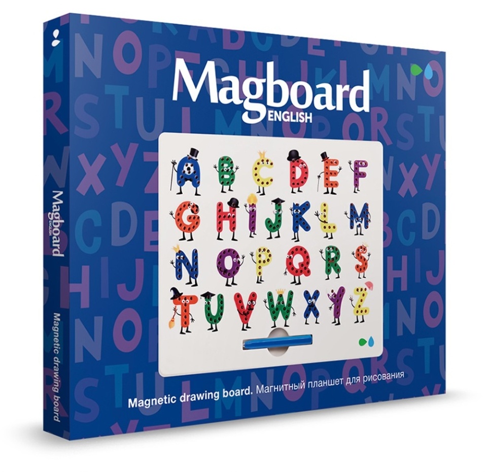 

Планшет для рисования Magboard «Алфавит» English, 3+ магнитный, «Назад к истокам»