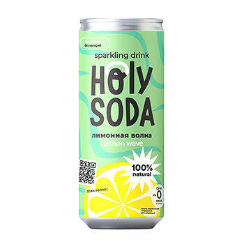 Напиток газированный «Лимонная волна», Holy Soda, 0.33 л, Россия