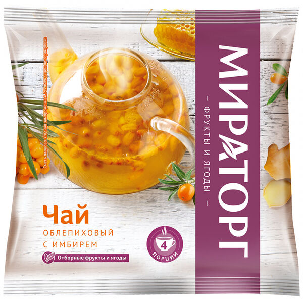 Смесь для чая с облепихой и имбирем