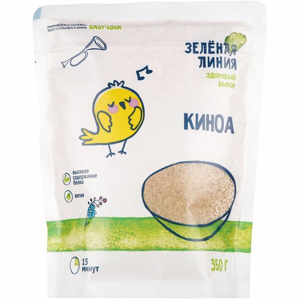Киноа белая Зелёная Линия, 350г