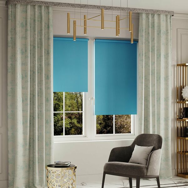 Рулонная штора Legrand Блэкаут 60x175 см, бирюза