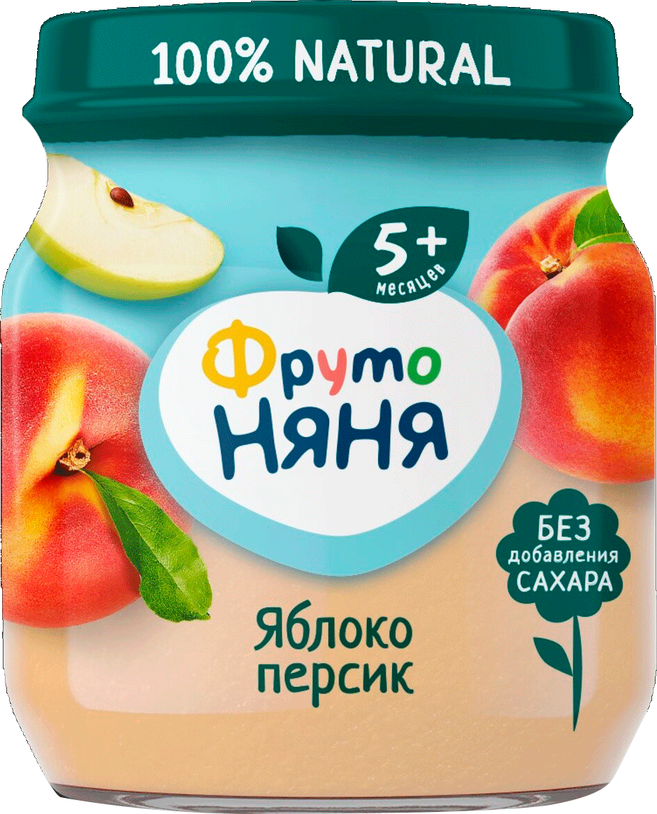 

Пюре детское Фруто Няня яблоко персик