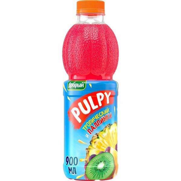 Напиток сокосодержащий Pulpy Тропический с мякотью, 900мл