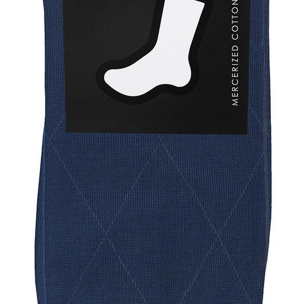 Носки мужские Marso Ромб НММ-0003 хлопок-полиамид синие, 42-44