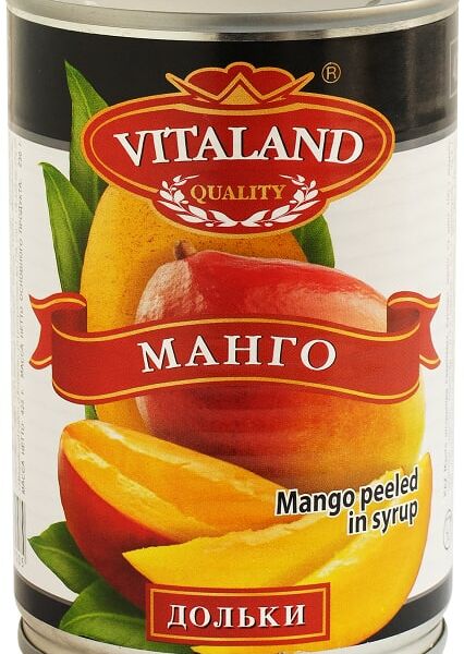Манго очищенное Vitaland дольки в сиропе 425 г