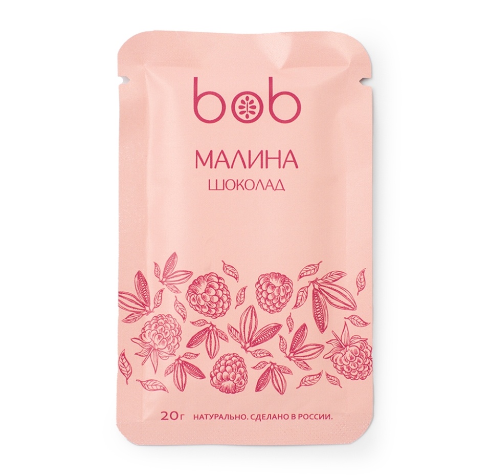 

Шоколад bob малиновый на кешью 20 г, Россия