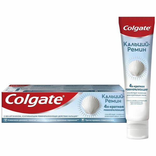Зубная паста Colgate Кальций-Ремин для восстановления и защиты здоровья эмали зубов, 100мл