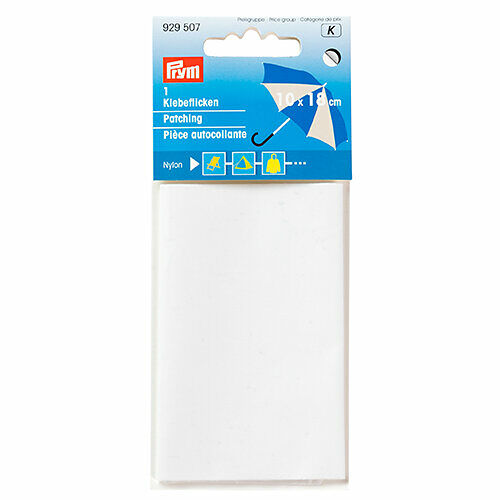929507 Нейлоновая самоклеящаяся заплатка 6,5*14см упак(2шт), белый цв. Prym