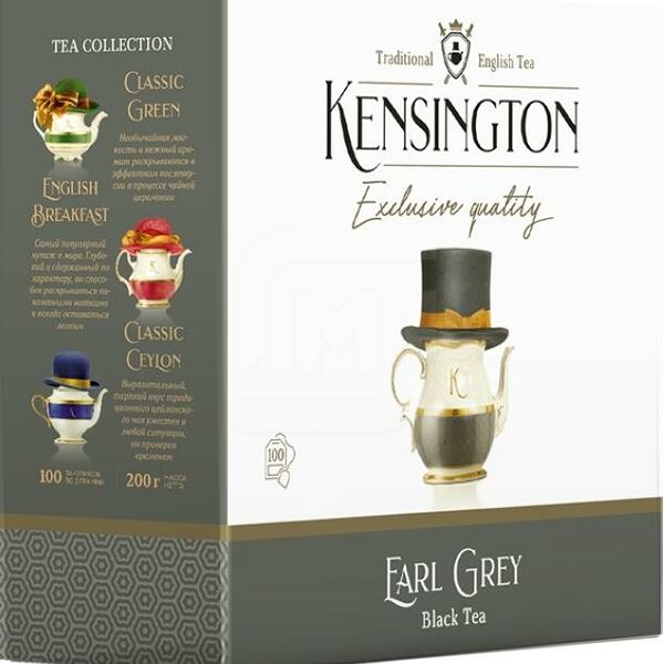 Чай черный Kensington Earl Grey 100пак