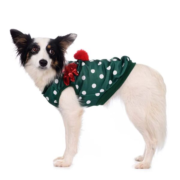 Толстовка для собак Оленьи рога 2XL зеленый (унисекс)