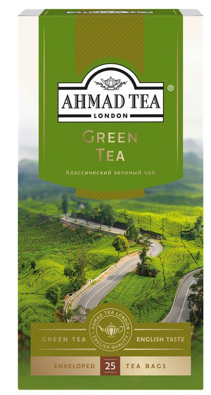 

Чай зеленый Ahmad Tea 25 шт x 2 г