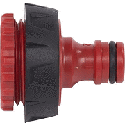 Переходник д/шланга пластмасс 5*5см d3/4 19мм и d1 25,4мм арт KRTGR6022 код 070235