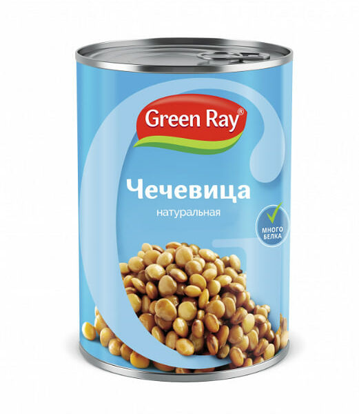 Чечевица Green Ray натуральная