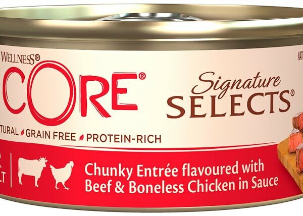 Влажный корм для кошек Core Signature Selects Говядина с курицей 79г
