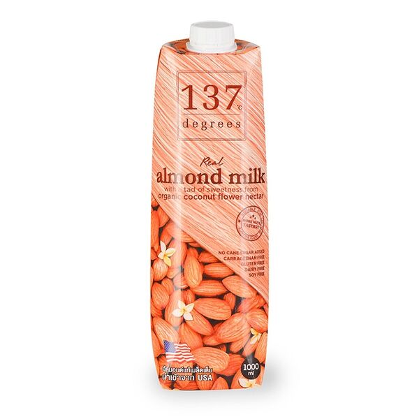 Молоко миндальное 137 Degrees с нектаром кокосовых соцветий