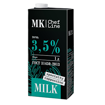 

Молоко MK Chef Line Specialty cappuccino ультрапастеризованное 3.5%