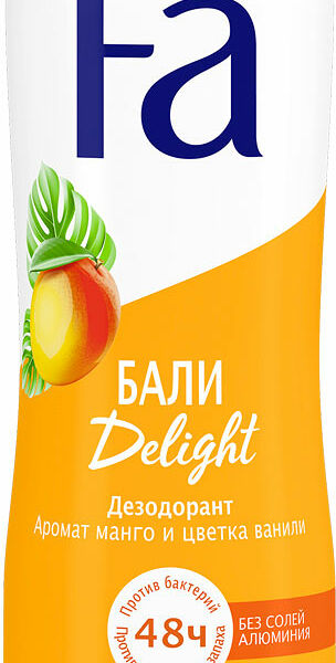 Дезодорант Fa Ритмы Острова Бали Delight Аромат Манго и Цветка ванили
