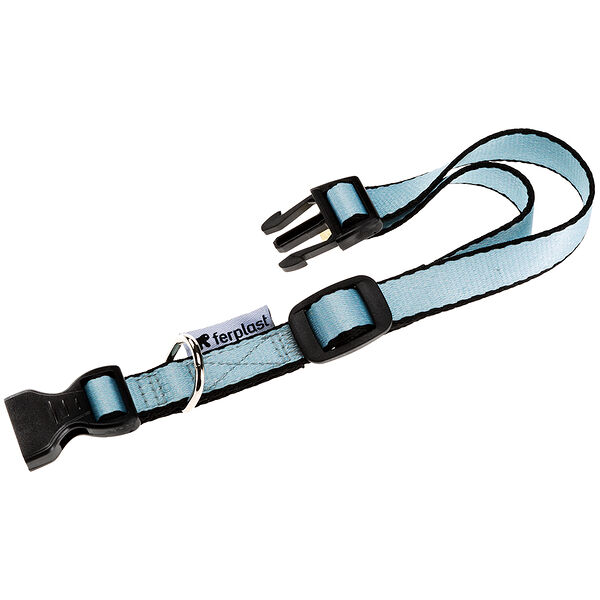 Ошейник для собак Club Puppy, обхват шеи 44 см, ширина 1,5 см, голубой