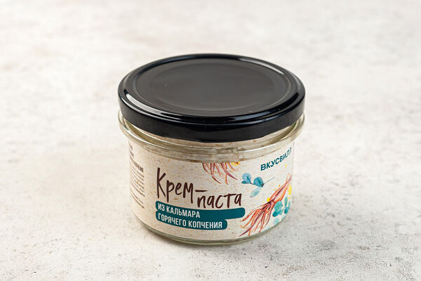 Крем-паста из кальмара горячего копчения